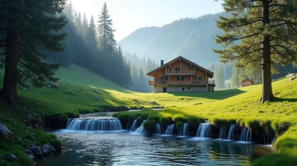 Chalets avec vue et services inclus pour votre séjour à Saint-Gervais